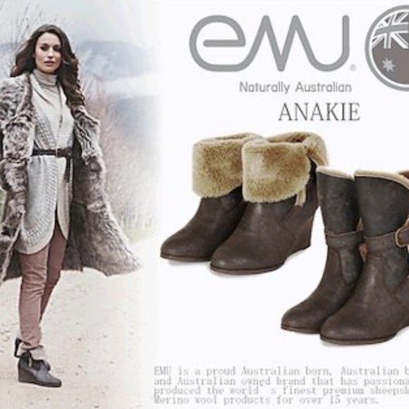 Emu Australia Anakie Sheepskin Shearling Booties 7 - Picture 1 of 12